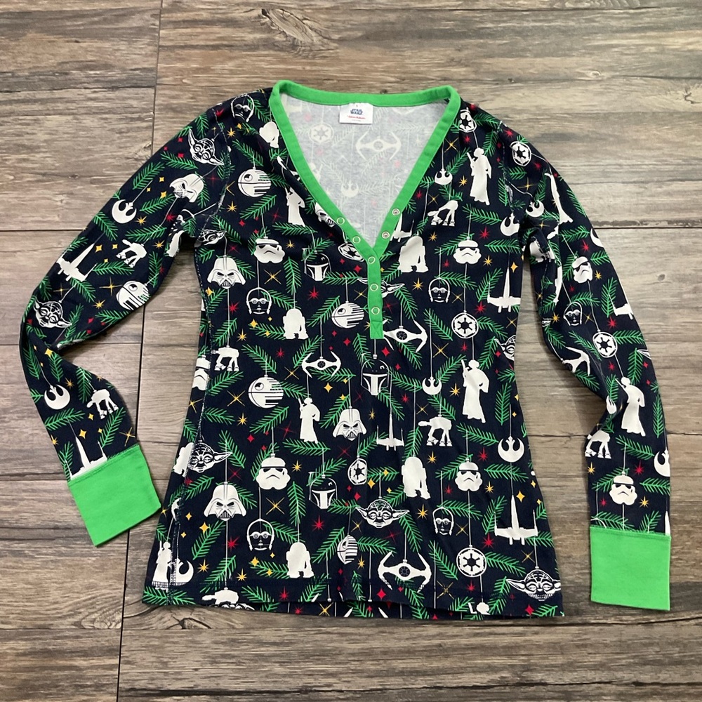 Hanna Andersson Star Wars Holiday Pajamas Adult Sz S